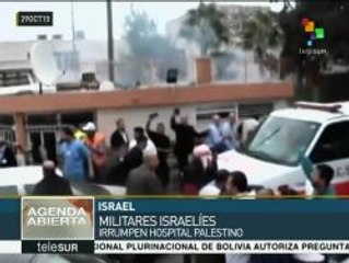Soldados israelíes irrumpen en un centro médico palestino