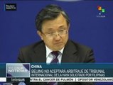 China rechaza resolución del Mar Meridional por Tribunal de Arbitraje