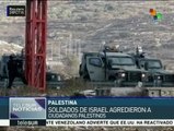 Nueva agresión israelí deja catorce palestinos heridos