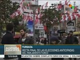 Turquía: inicia recta final de las elecciones anticipadas