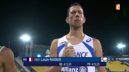 VIDEO. Handisport : Radius vice-champion du monde du 1500m !