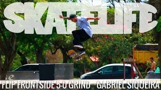 Flip Frontside 5-0 Grind | Tutorial #SKATELIFE | Gabriel Siqueira