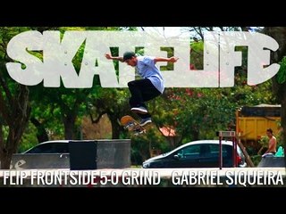 Flip Frontside 5-0 Grind | Tutorial #SKATELIFE | Gabriel Siqueira