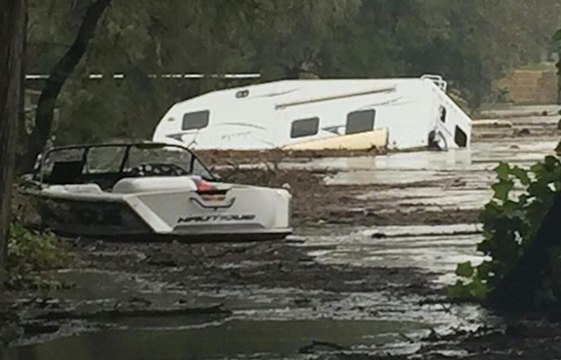 Social media capture flash flooding in Texas