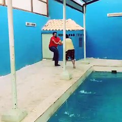 Man kick see then what happened