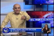 lo mataron con dos balazos al llegar a casa