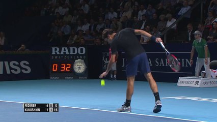 Roger Federer Hot Shot 'Catch' Basel 2015