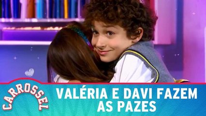 Valéria e Davi fazem as pazes