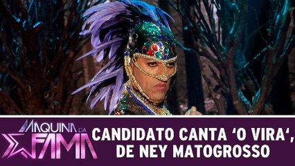 Candidato canta O Vira, de seu ídolo Ney Matogrosso