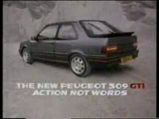 Pub Peugeot 309 GTi