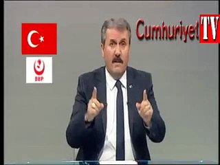 Destici: "Devletin televizyonu TRT'yi kınıyorum."