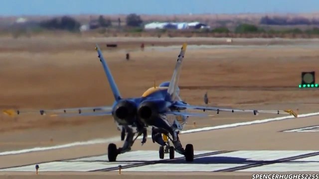 2014 NAF El Centro Air Show U.S.N. Blue Angels Take Off
