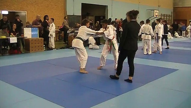 Noa au Tournoi Régional Benjamin de Chateauponsac - Octobre 2015 - Demi finale