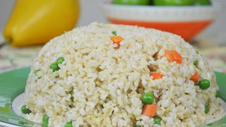 Thyme Ginger Infused Long Grain Brown Fried Rice