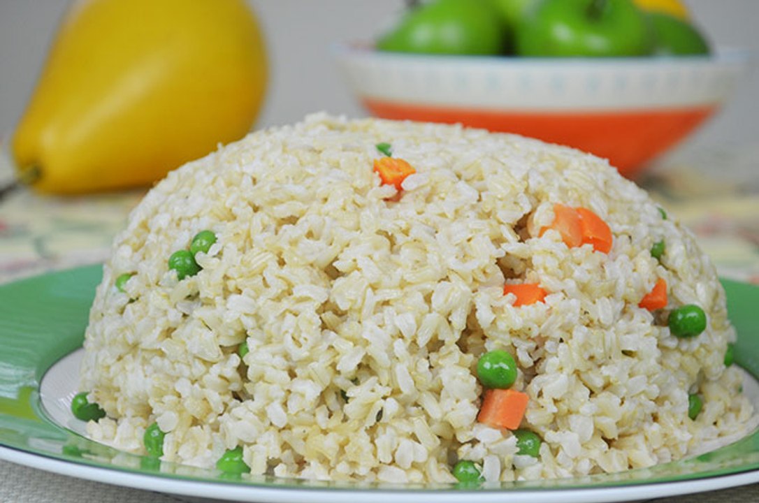 Thyme Ginger Infused Long Grain Brown Fried Rice