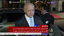 وزير الخارجية الفرنسي : فرنسا تؤكد على موقفها من الأسد وترى أنه لا دور له في مستقبل سوريا