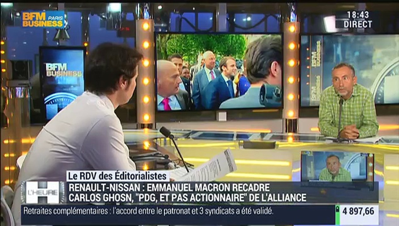 Le Rendez-Vous des Éditorialistes: Emmanuel Macron recadre Carlos Ghosn - 30/10
