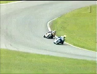 Grosse chute à moto