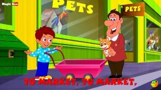 Karaoke: To Market Songs With Lyrics Cartoon/Animated Rhymes For Kids