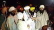 Sikh preacher giving blood to badal (2)