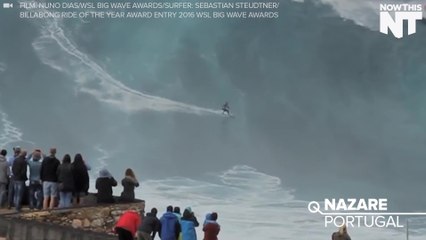 Pro Surfer Smashes One Of The Biggest Waves You'll Ever See