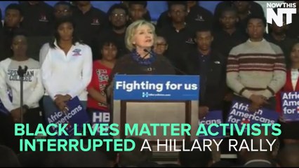 Black Lives Matter Activist Interrupts Hillary At Her Rally