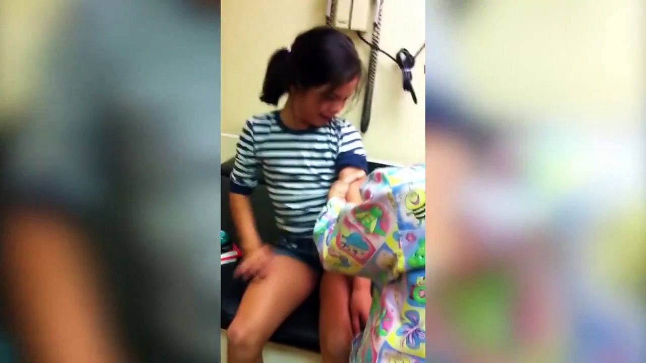 Freaking Out Over Flu Shot - Funny Children