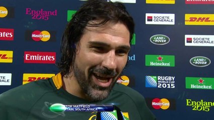 Match reaction: Matfield