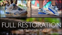 Original 1989 Air Jordan Military Blue 4s Get an Awesome Makeover!