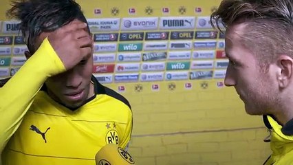 Funny Interview - Reus Quizzes Fortune Teller Aubameyang