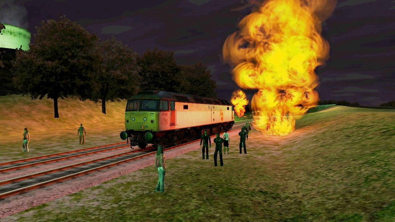 TRAIN SIMULATOR 2015 | Class 47 Triple Grey "Be Very Very Quiet" Train vs Zombie