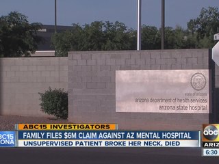 Family files $6M claim against AZ mental hospital