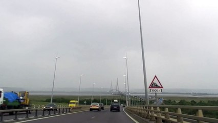 Pont de Normandie in Le Havre, France