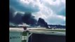 MOMENT Dynamic Airways Plane Catches Fire On Runway Lauderdale Hollywood Airport VIDEO