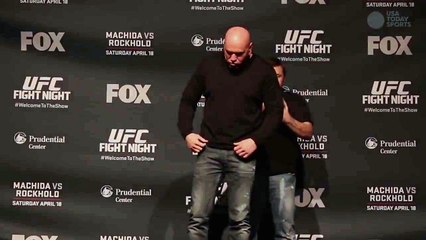 Dana White has to seperate Felice Herrig, Paige VanZant during UFC on FOX 15 face-offs
