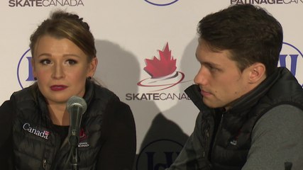 2015 Skate Canada International: Moore-Towers/Marinaro SP Interview