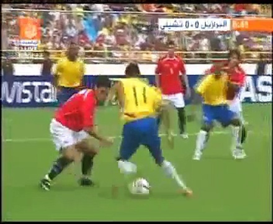 robinho skills vs chile