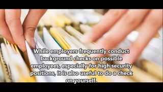 How to Perform a Self Background Check