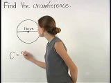 Circumference of a Circle - MathHelp.com - Math Help