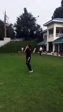Imran Khan Playing Cricket With His Sons on 14 August 2015-Exclusive