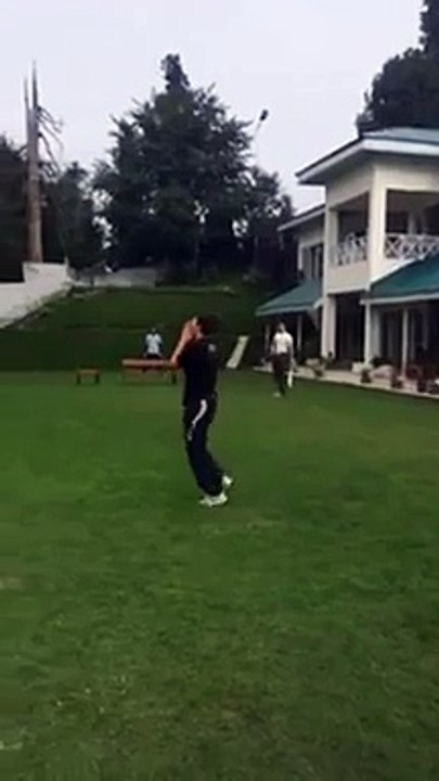 Imran Khan Playing Cricket With His Sons (15th August 2015)