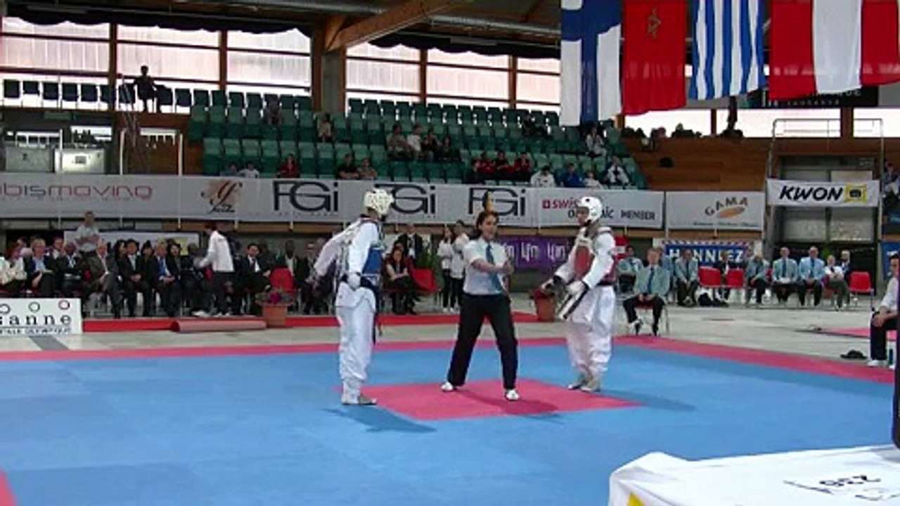 Open de swiss 2010, 1er round Final  ACHAB JAOUAD contre JAMES JERMAINE, Brussels Taekwondo Taem