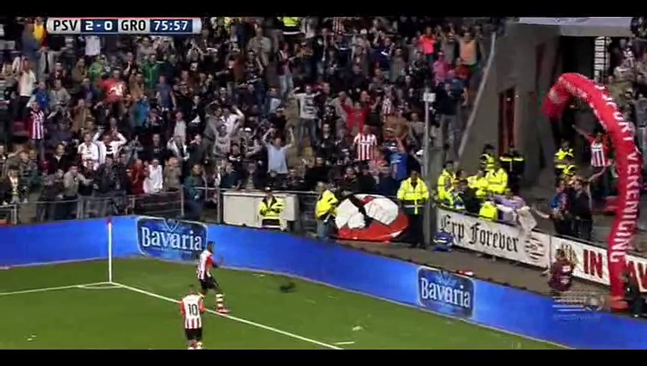 Goal Luciano Narsingh - PSV 2-0 Groningen - 16-08-2015