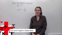 Algebra - Zero and Negative Exponents