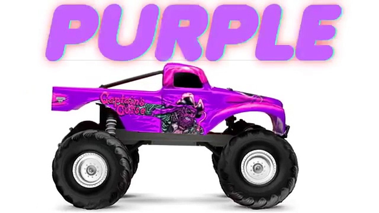 Monster Trucks for Children Learning Colors Baby Toddler Surprise
