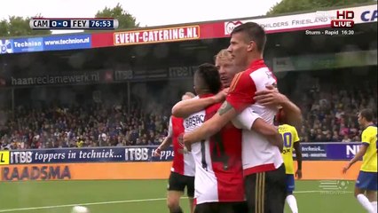 Michiel Kramer 0:1 | Cambuur - Feyenoord 16.08.2015 HD