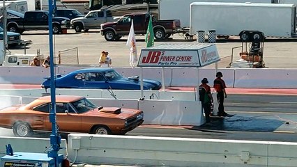 (HD) 79" Pontiac GTO at the Edmoton Speedway (Run 1)