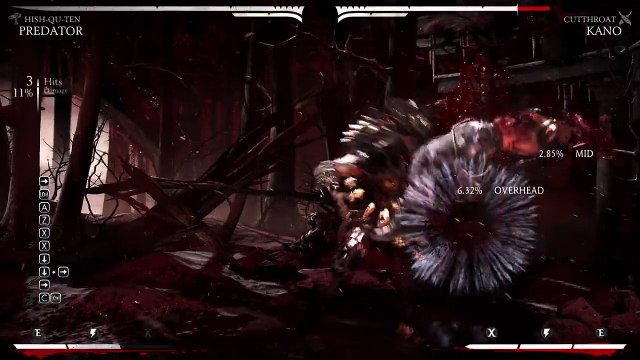 Mortal Kombat X - Predator Combos and Brutality Combos