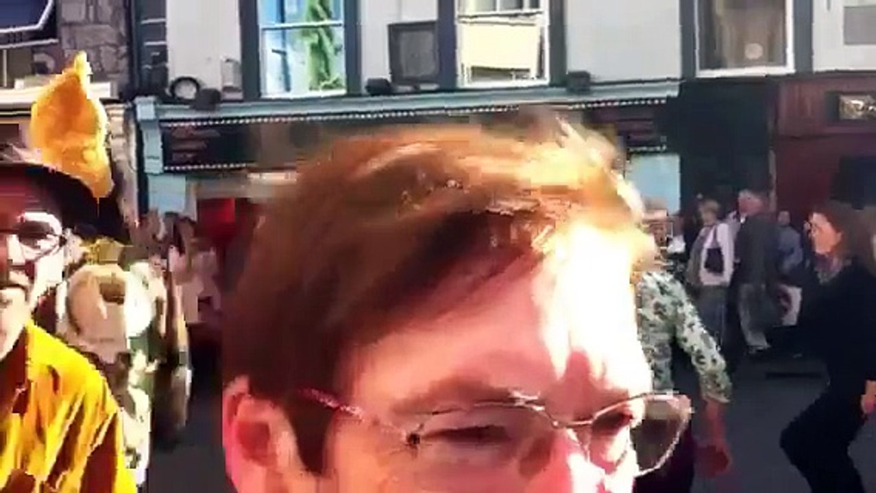 Sean-nós Dancing Flash Mob on Shop street, Galway