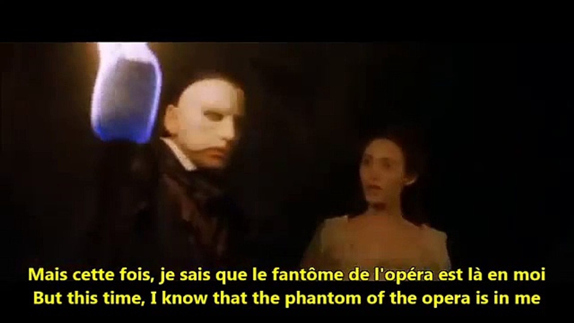 ⁣Phantom of the Opera French Version English Lyrics Song Le Fantôme de l'Opéra Paroles